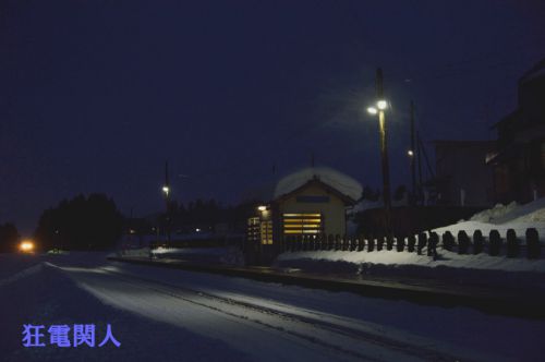 米どころの冬 家路列車