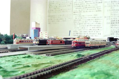 愛知大学豊橋校舎鉄道研究会でのNゲージ(1983年)