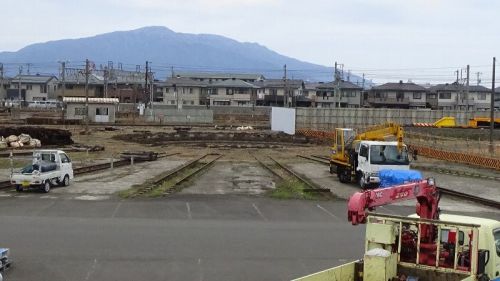 鉄道遺産 福井県敦賀駅転車台跡、小浜駅SL給水塔