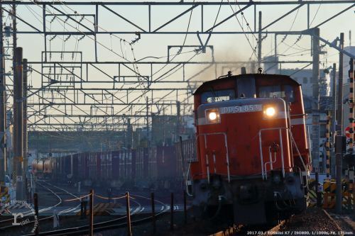 DD51国鉄色が2084レにて稲沢を目指す。