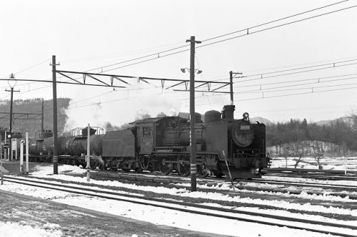 花輪線 大更駅 1969.3.14