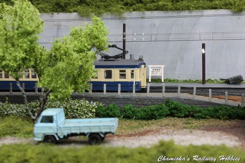 【Nゲージ】信州筑摩鉄道鹿塩駅の風景(1)