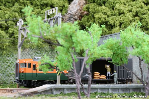 【Nゲージ】信州筑摩鉄道鹿塩駅の風景(3)