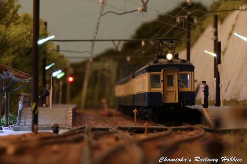 【Nゲージ】信州筑摩鉄道鹿塩駅の風景(4)