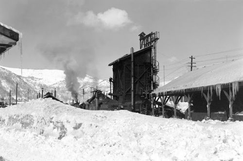 雪まみれの夕張鉄道 1970.3.20