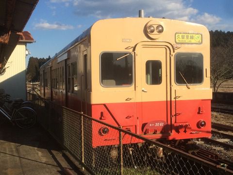 【いすみ】キハ30-62と復元人車 国吉駅