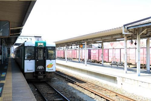 石巻線の終点・女川駅に