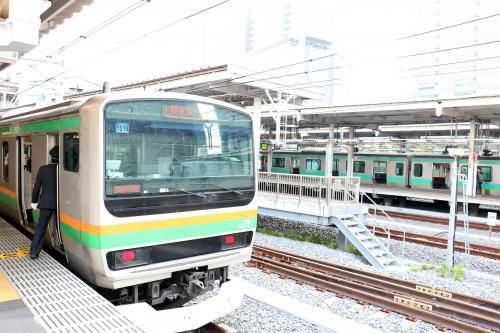 上野・東京ラインで高崎駅に