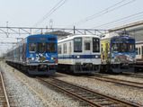 秩父鉄道 東武鉄道8000系車両広瀬川原駅入線