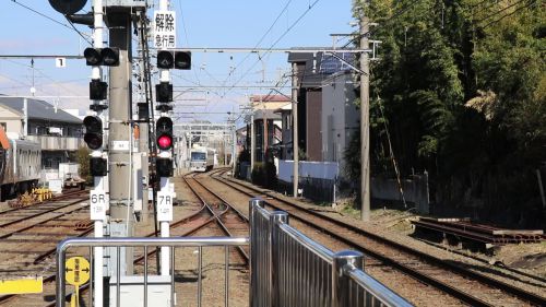 静岡鉄道 長沼駅 1000形発車&A3000形到着