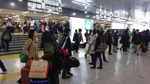 帰省ラッシュの東京駅