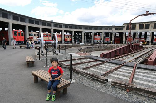 津山まなびの鉄道館に親子で行ってきました