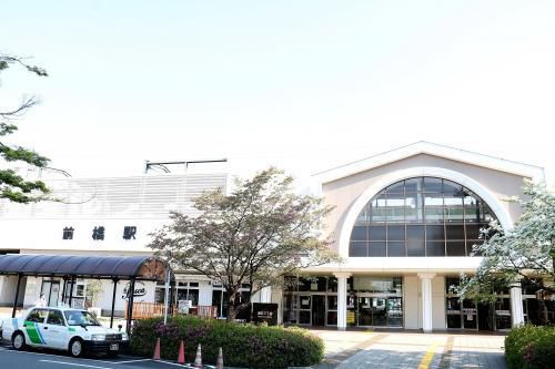 両毛線で、桐生駅に