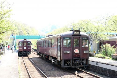 わ鐵・沢入駅に到着