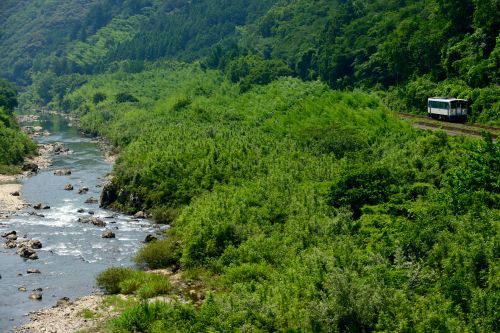 予土線の清流四万十川に沿って行く「鉄道ホビートレイン」2(西ケ方~真土)
