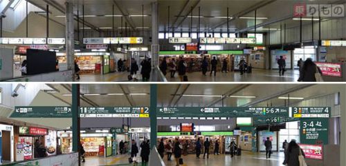 美化工事が進むJR八王子駅 大型サイン設置、LEDもマルチカラー化