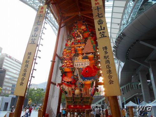 【博多山笠2017・飾り山】 十七番山笠「博多駅商店連合会」
