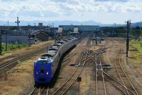 長万部駅とキハ261系『スーパー北斗』