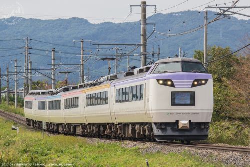JR東日本 485系 彩(いろどり)ラストラン 岡谷-小淵沢(中央東線)