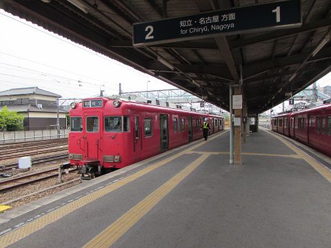 終着駅らしくない?名鉄三河線・猿投駅。 【2017年04月 愛知県豊田市】