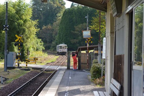 本日撮影 明知達道 飯沼駅にて
