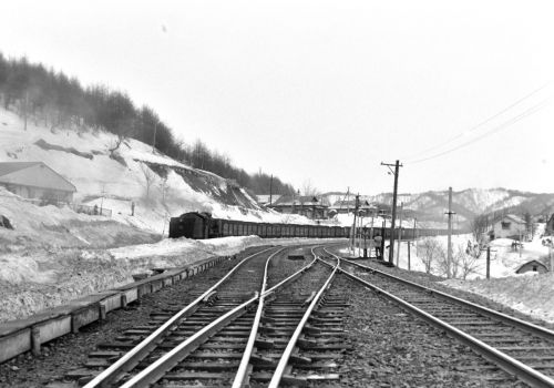 夕張鉄道　鹿ノ谷駅でプッシュプル重連を撮る（４）