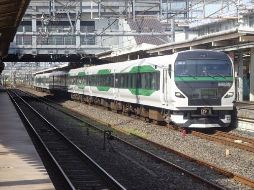 連休中の臨時列車、連休明けの集約臨に活躍するE257系5000,5500番台 part5 5/10 日光からの返却列車を久喜、土呂で撮影する