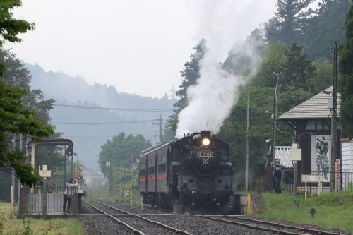 小雨の市塙駅 - 2022年・真岡鉄道 -