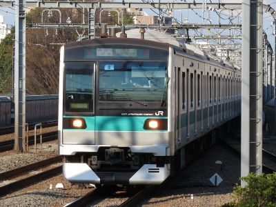 JR東日本E233系2000番台 小田急小田原線通勤準急松戸行き(代走S運行)