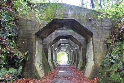 コンターサークル地図の旅-熊延鉄道跡