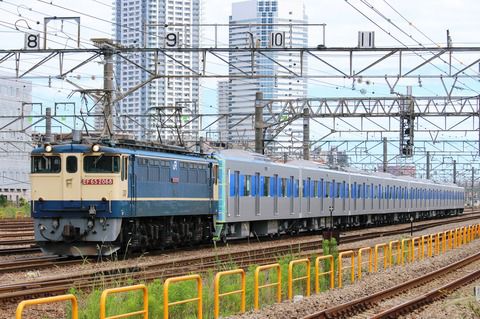 新鶴見界隈991(都営地下鉄三田線用6511F編成甲種 EF65 2068)