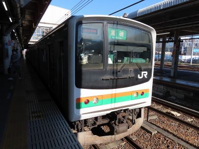 JR東日本205系600番台(湘南色メルヘン顔) JR宇都宮線黒磯行き