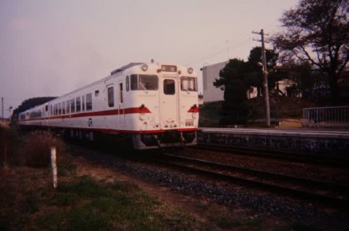 八戸線キハ40系 有家駅から八戸駅へ 1997-04-27
