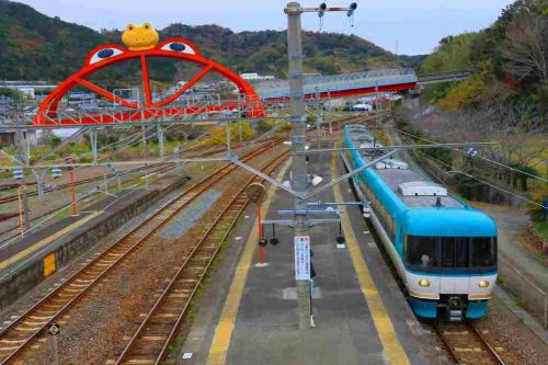 カエルの駅