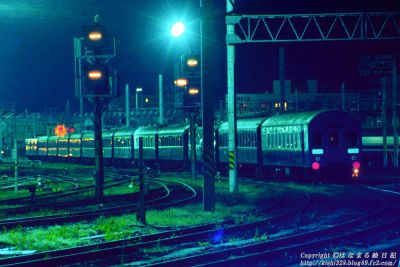 オリエント急行車両展示 @五稜郭駅