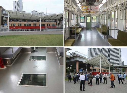 武庫川団地 阪神赤胴車見学会