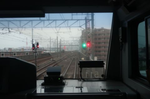 逆線発車西船橋駅9番線