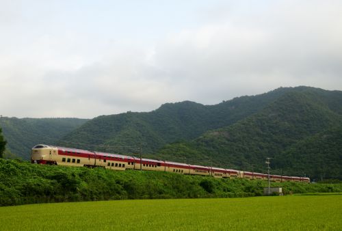 山陽本線の夏の船坂峠を行く285系特急「サンライズ瀬戸・出雲」他(三石~上郡)
