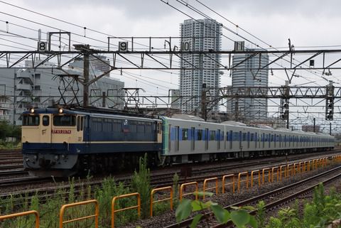 新鶴見界隈995(都営地下鉄三田線用6513F編成甲種 EF65 2074)