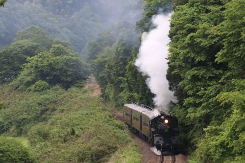 春雨のサミットの白煙 - 2022年春・真岡鉄道 -