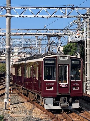 阪急西宮北口朝ラッシュ 8000F・8002F等