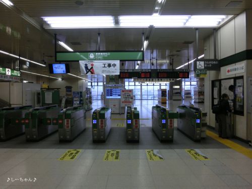 JR熊谷駅にて(2017.10)─ひとり新幹線祭り。