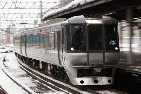動画-ほぼ札幌駅からの785系Part2 NE-4,NE-5