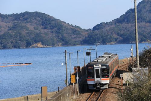 潮の香りと駅と!