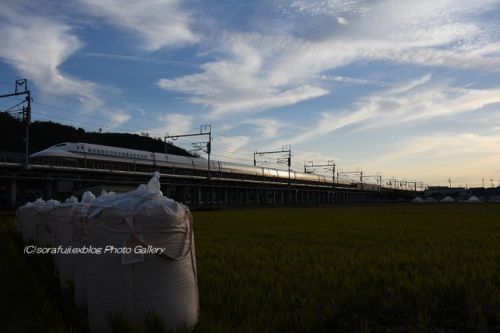 東海道新幹線 大空を見上げて1