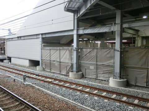 京都駅 JR奈良線ホーム改良工事(2018年2月11日)
