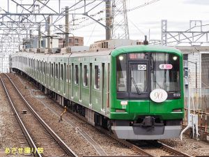 青ガエルラッピング電車 @和光市駅