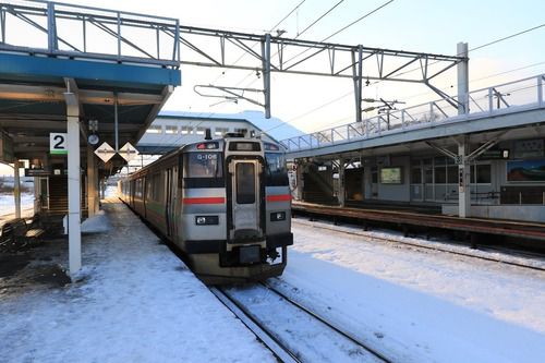 江別駅にて、G-106編成さん。