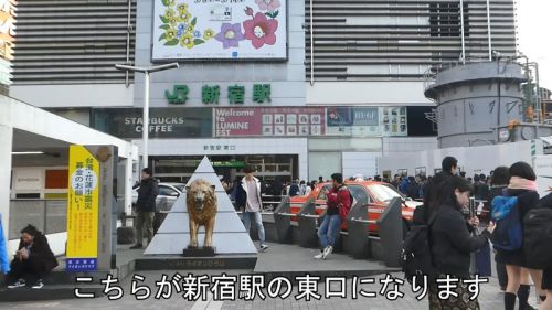 新宿駅横断 東口から新南口まで歩いてみた Shinjuku station crossing