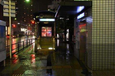 横浜高速鉄道 みなとみらい線 台風21号接近の中帰路